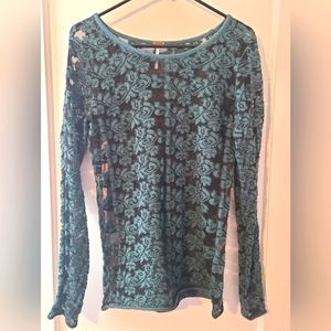 Free People Lace Shirt